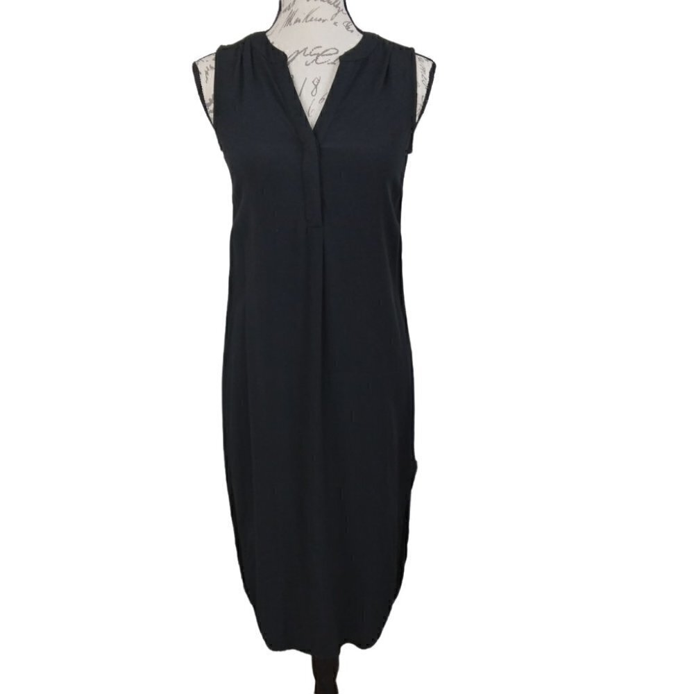 Cupio | Black Sleeveless Hi-Lo Shift Dress | Size S